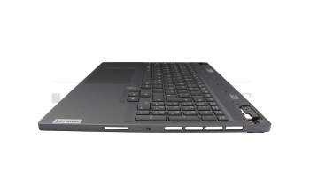 5CB1L56029 original Lenovo keyboard incl. topcase DE (german) grey/grey with backlight