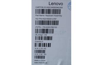 Lenovo 5CB1P85703 COVER Upper Case ASM GER H21NH FP LG