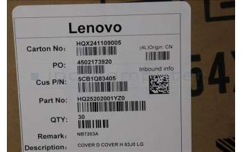 Lenovo 5CB1Q83405 COVER D COVER H 83J0 LG