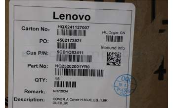 Lenovo 5CB1Q83411 COVER A Cover H 83J0_LG_1.9K OLED_IR