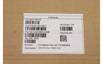 Lenovo 5F10S13977 FAN CPU Fan H 20WH FCN