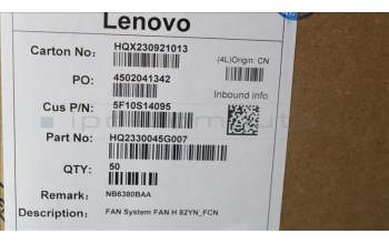 Lenovo 5F10S14095 FAN System FAN H 82YN_FCN