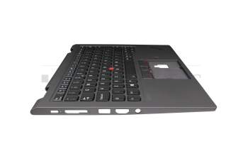 5M10Z37208 original Lenovo keyboard incl. topcase UK (english) black/grey with backlight and mouse-stick