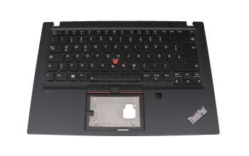 5M10Z41386 original Lenovo keyboard incl. topcase DE (german) black/black with backlight and mouse-stick