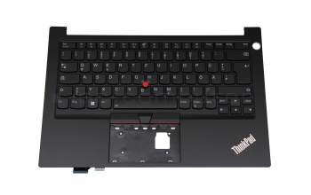 5M11A35082 original Lenovo keyboard incl. topcase DE (german) black/black with backlight and mouse-stick