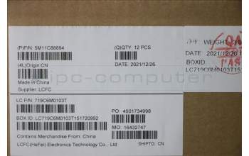 Lenovo 5M11C88894 MECH_ASM KBD SWS BKLT (CHI) BLK