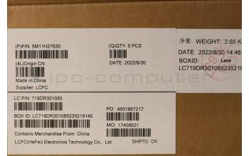 Lenovo 5M11H27630 MECH_ASM KBD Cc DEN BKLT(CHY) UK WWBK