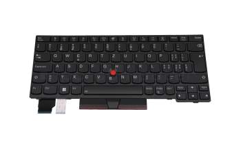 5N20V43350 original Lenovo keyboard CH (swiss) black/black with backlight and mouse-stick