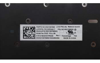 Lenovo 5N21D68281 NB_KYB CS22 FL TOP,BK-NBL,TRI,FRA