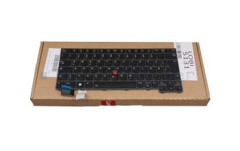 5N21H76825 original Lenovo keyboard DE (german) black/black with backlight and mouse-stick