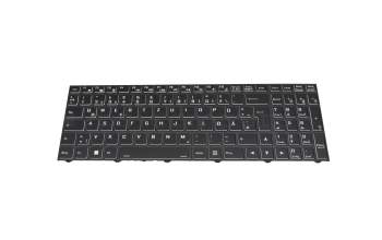 6-79-NJ50CU0K-xxx original Clevo keyboard DE (german) black/white/black white