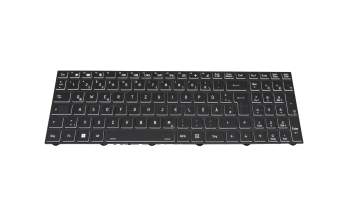 6-79-PD50SNEGK original Clevo keyboard DE (german) black/black with backlight