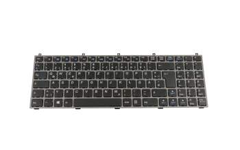 6-79-W25AEU0K-180-W original Clevo keyboard CH (swiss) black/grey