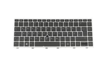 6037B0138904 original HP keyboard DE (german) black/silver with backlight and mouse-stick