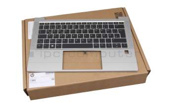 6037B0162204 original IEC keyboard incl. topcase DE (german) black/silver with backlight