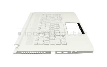 6BC4HN1009 original Acer keyboard incl. topcase DE (german) white/white with backlight