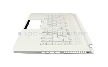 6BC4HN1009 original Acer keyboard incl. topcase DE (german) white/white with backlight