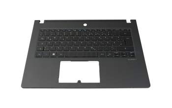 6BVM6N8020 original Acer keyboard incl. topcase DE (german) black/black with backlight