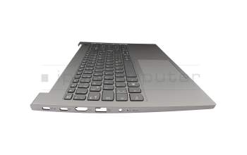 7010564200019 original Lenovo keyboard incl. topcase DE (german) grey/grey with backlight