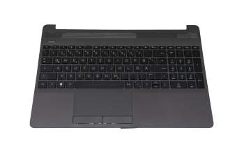 71NHH732011 original HP keyboard incl. topcase DE (german) black/grey