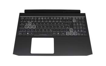 71NIX4BO085 original Acer keyboard incl. topcase DE (german) black/white/black with backlight