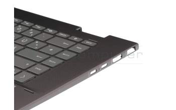 7H2440 original HP keyboard incl. topcase DE (german) black/grey with backlight