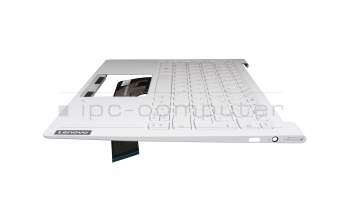 814807080350 original Lenovo keyboard incl. topcase DE (german) white/white with backlight