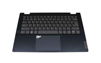 8S5CB1B3908300RH original Lenovo keyboard incl. topcase US (english) grey/blue with backlight