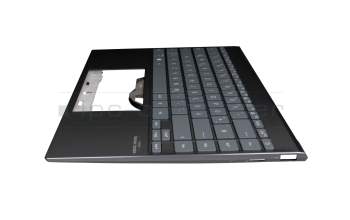 90NB0QX0-R30GE1 original Asus keyboard incl. topcase DE (german) grey/black