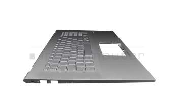 90NB0TW1-R31GE0 original Asus keyboard incl. topcase DE (german) silver/silver with backlight