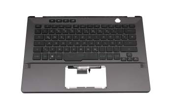 90NR05S3-R31GE0 original Asus keyboard incl. topcase DE (german) black/grey with backlight