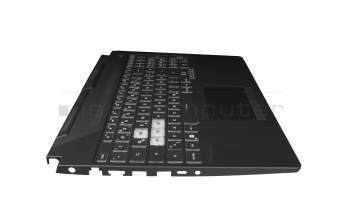 90NR05V6-R31GE0 original Asus keyboard DE (german) black/transparent with backlight