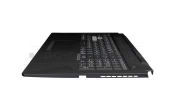 90NR05Y4-R31GE1 original Asus keyboard incl. topcase DE (german) black/transparent/black with backlight