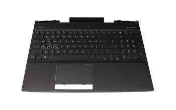 910300206540 original Primax keyboard incl. topcase CH (swiss) black/black with backlight