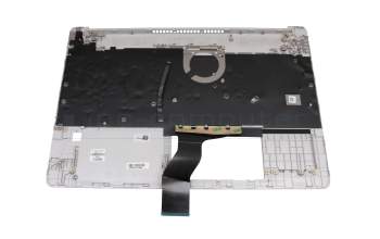 910300267810 original Primax keyboard incl. topcase DE (german) silver/silver with backlight