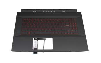 957-17L112E-C06 original MSI keyboard incl. topcase DE (german) black/black with backlight