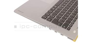 9Z.NCRBC.B0G original Lenovo keyboard incl. topcase DE (german) black/silver with backlight silver edge