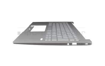 ACM19K26D0 original Acer keyboard incl. topcase DE (german) silver/silver with backlight