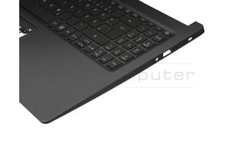 AEZAUG01020 original Acer keyboard incl. topcase DE (german) black/grey with backlight