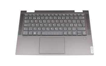 AM1FG000100 original Lenovo keyboard incl. topcase CH (swiss) grey/grey with backlight