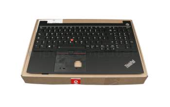 AM1HK000100 original Lenovo keyboard incl. topcase DE (german) black/black with backlight and mouse-stick