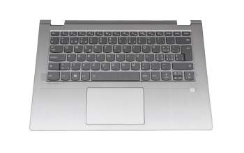 AP173000910 original Lenovo keyboard incl. topcase CH (swiss) grey/silver with backlight