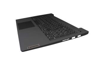 AP1K7000510 original Lenovo keyboard incl. topcase DE (german) black/grey with backlight