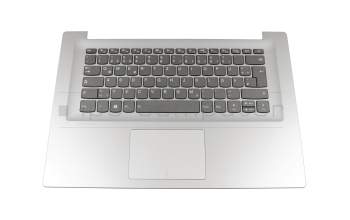 AP1YP000402 original Lenovo keyboard incl. topcase DE (german) grey/silver with backlight