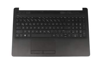 AP204000611 original HP keyboard incl. topcase DE (german) black/black (Diamond pattern)