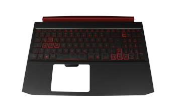 AP2K1000411-HA25 original Acer keyboard incl. topcase DE (german) black/black/red with backlight