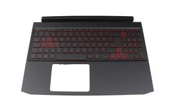 AP336000C00 original Acer keyboard incl. topcase DE (german) black/red/black with backlight