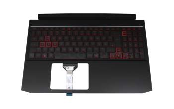 AP3AT000430-HA25 original Acer keyboard incl. topcase DE (german) black/red/black with backlight