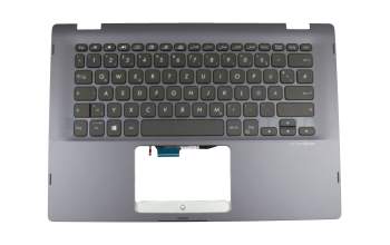 ASM18A26D0JH18 original Chicony keyboard incl. topcase DE (german) black/blue with backlight