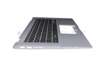 ASM18A26D0JH181 original Asus keyboard incl. topcase DE (german) black/silver with backlight